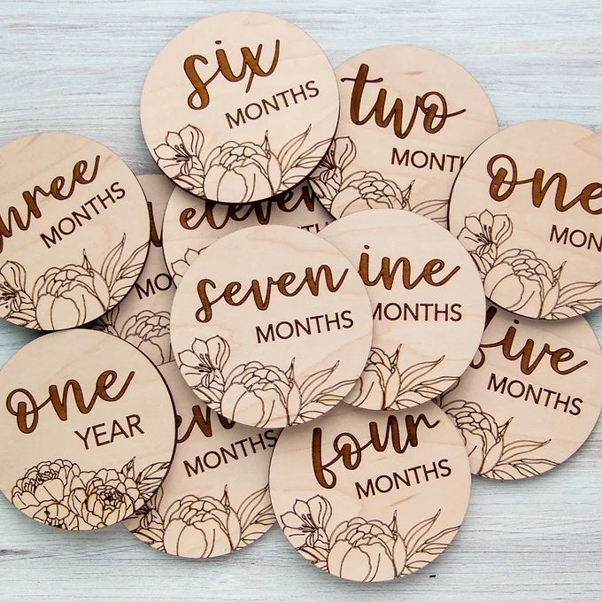 Peony Monthly Milestone Discs