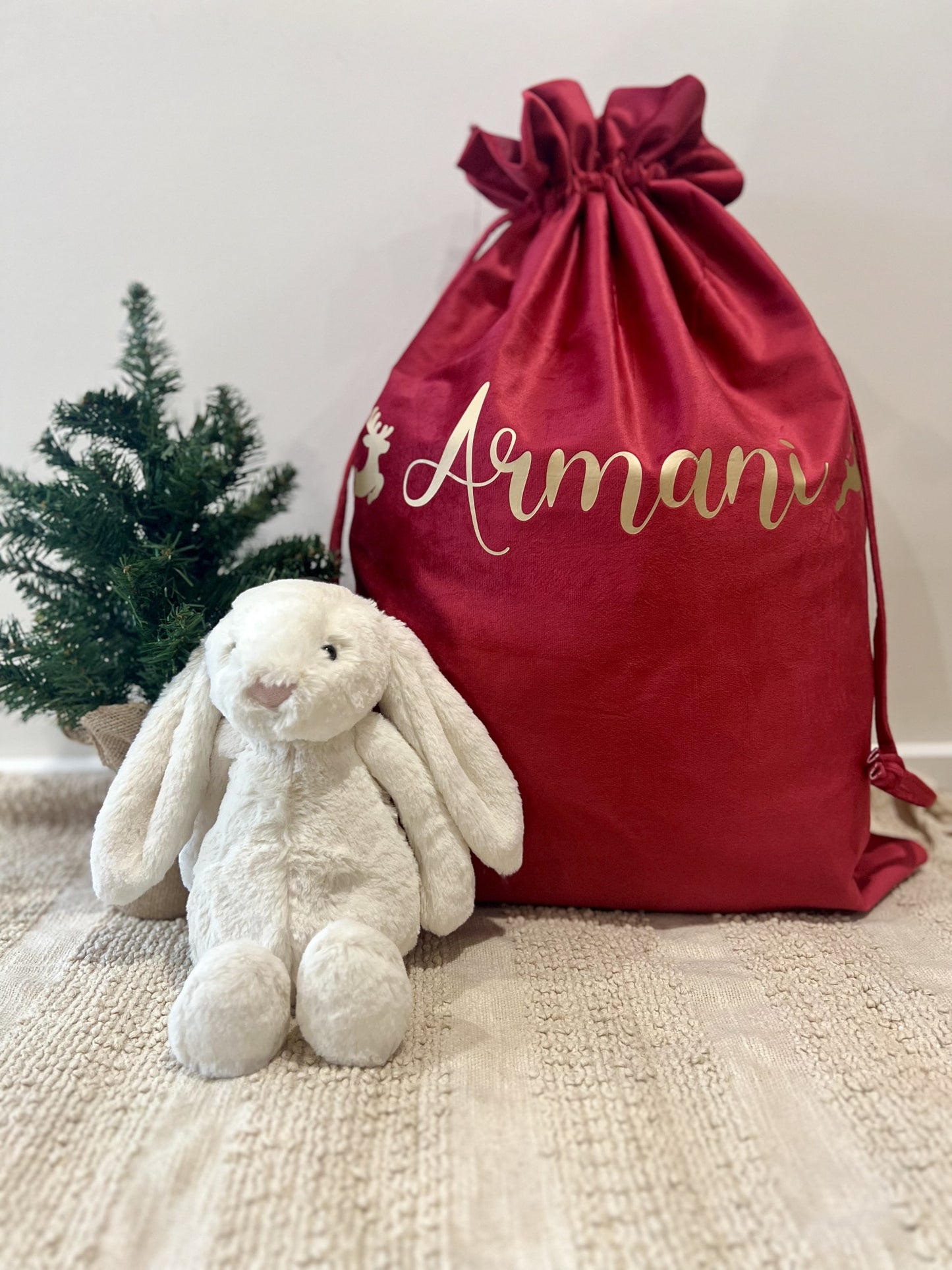 Personalised Velvet Santa Sack